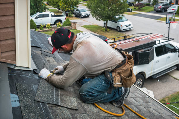 Professional Gutter Repair And Installation technician working in Wernersville, PA